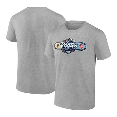 Seattle Kraken Heather Gray 2024 NHL Winter Classic Matchup T-Shirt