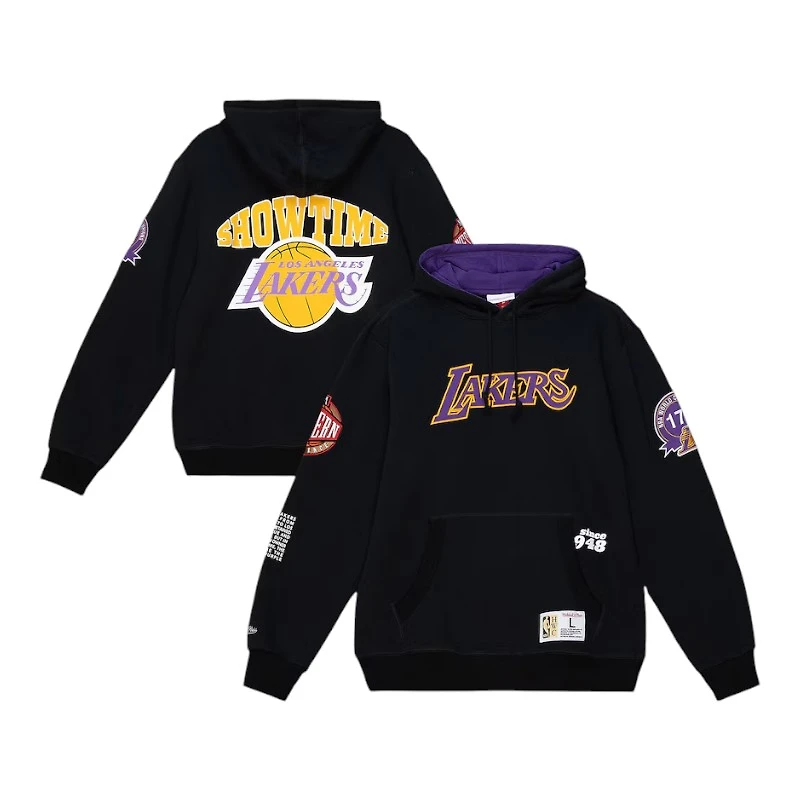 Los Angeles Lakers Black Team Origins Mitchell & Ness Fleece Pullover Hoodie