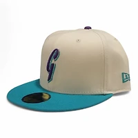 San Francisco Giants Chrome and Teal with Metallic Silver 50th Anni Patch Purple UV New Era 59FIFTY Fitted Hat