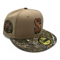Seattle Mariners Realtree 2Tone 35th Anniversary Patch Gray UV New Era 59FIFTY Fitted Hat
