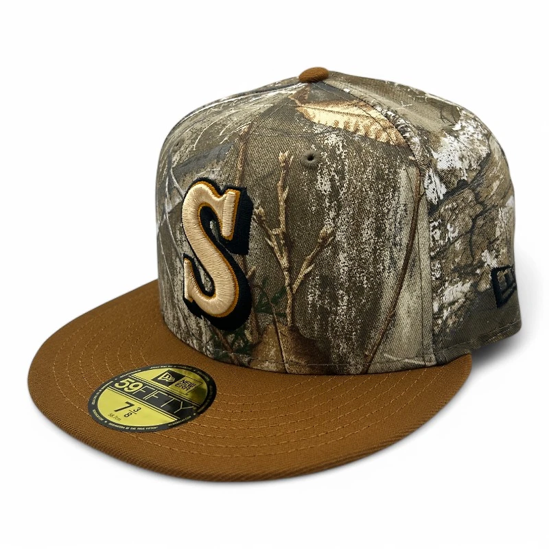 Seattle Mariners Realtree 2Tone 40th Anniversary Patch Green UV New Era 59FIFTY Fitted Hat