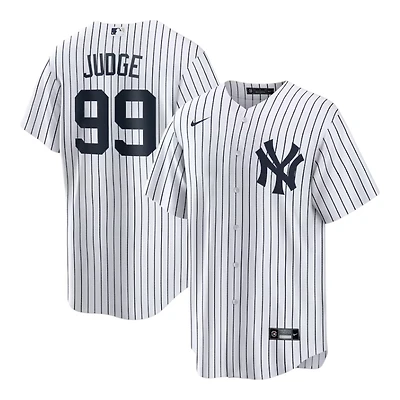 New York Yankees Aaron Judge Nike White Pinstripe Home Replica Player Jersey