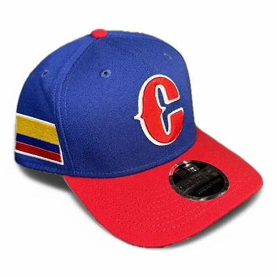 Colombia Dark Royal and Scarlet WBC New Era 9SEVENTY Stretch Snapback Hat