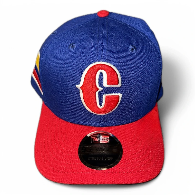 Colombia Dark Royal and Scarlet WBC New Era 9SEVENTY Stretch Snapback Hat
