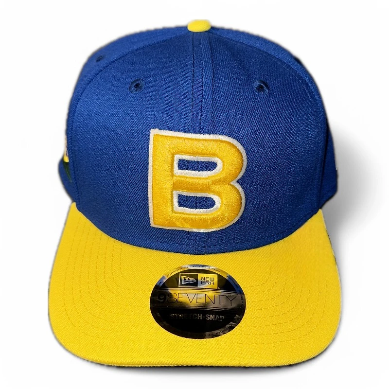 Brazil Royal Blue and Yellow WBC New Era 9SEVENTY Stretch Snapback Hat