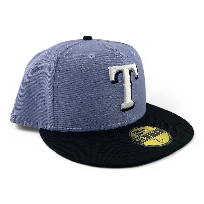 Texas Rangers Lavender and Black "2025 Easter Pack" Gray UV New Era 59FIFTY Fitted Hat