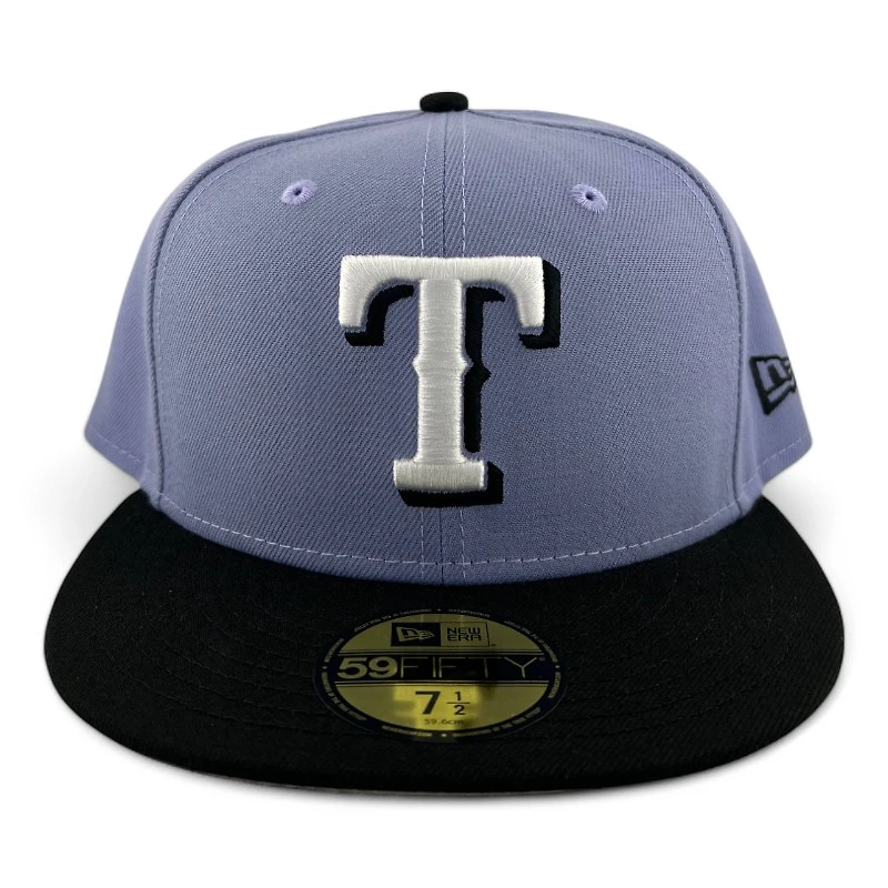 Texas Rangers Lavender and Black "2025 Easter Pack" Gray UV New Era 59FIFTY Fitted Hat
