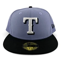 Texas Rangers Lavender and Black "2025 Easter Pack" Gray UV New Era 59FIFTY Fitted Hat