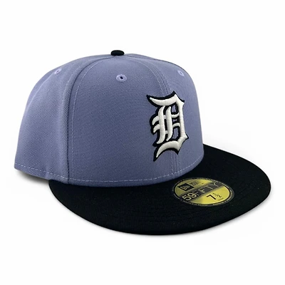Detroit Tigers Lavender and Black "2025 Easter Pack" Gray UV New Era 59FIFTY Fitted Hat