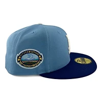 Los Angeles Dodgers Light Blue and Royal "2025 Easter Pack" 50th Anni Patch Gray UV New Era 59FIFTY Fitted Hat