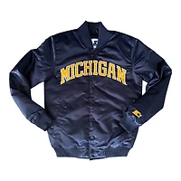 Michigan Wolverines Navy "Hail Yeah" Ty Mopkins Full Snap Button Up Starter Jacket