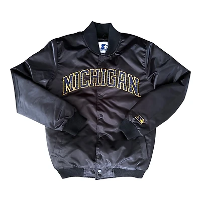 Michigan Wolverines "Hail Yeah" Ty Mopkins Full Snap Button Up Starter Jacket