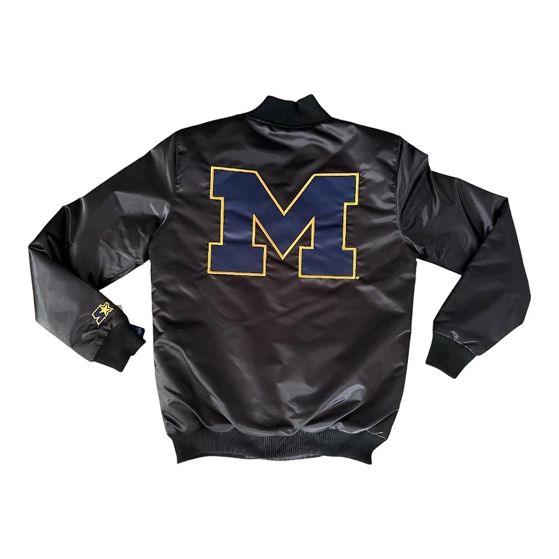 Michigan Wolverines "Hail Yeah" Ty Mopkins Full Snap Button Up Starter Jacket