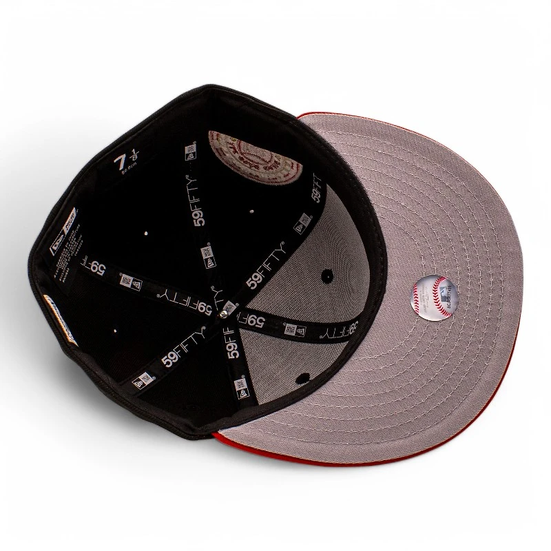 New York Yankees Black and Red 1942 All Star Game Patch Grey UV Era 59Fifty Fitted Hat