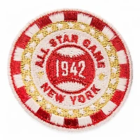 New York Yankees Black and Red 1942 All Star Game Patch Grey UV Era 59Fifty Fitted Hat