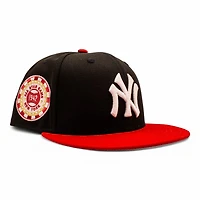 New York Yankees Black and Red 1942 All Star Game Patch Grey UV Era 59Fifty Fitted Hat