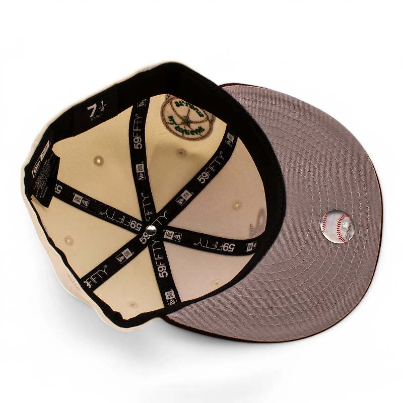 St Louis Browns Cream and Maroon 1948 All Star Game Patch Grey UV New Era 59Fifty Fitted Hat