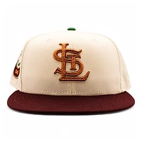 St Louis Browns Cream and Maroon 1948 All Star Game Patch Grey UV New Era 59Fifty Fitted Hat