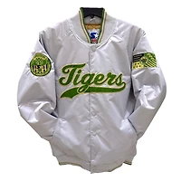 Detroit Tigers Grey "The Spirit" Ty Mopkins 313 Day Full Snap Button Up Starter Jacket
