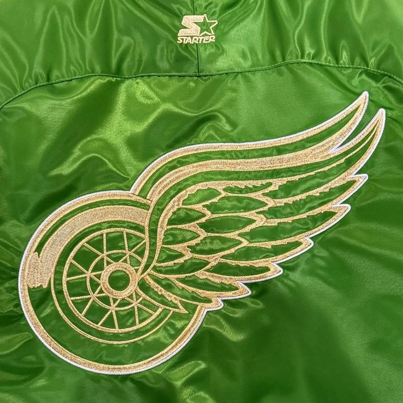 Detroit Red Wings "The Spirit" Ty Mopkins 313 Day Full Snap Button Up Starter Jacket