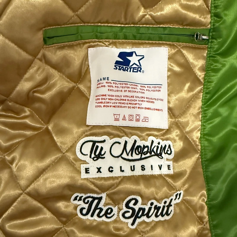 Detroit Pistons "The Spirit" Ty Mopkins 313 Day Full Snap Button Up Starter Jacket