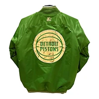 Detroit Pistons "The Spirit" Ty Mopkins 313 Day Full Snap Button Up Starter Jacket