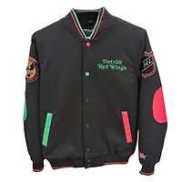 Detroit Red Wings "Say It Loud" Ty Mopkins Black History Month Varsity Starter Jacket