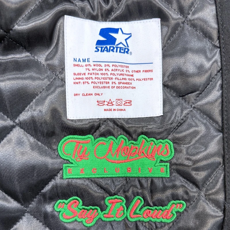 Detroit Red Wings "Say It Loud" Ty Mopkins Black History Month Varsity Starter Jacket