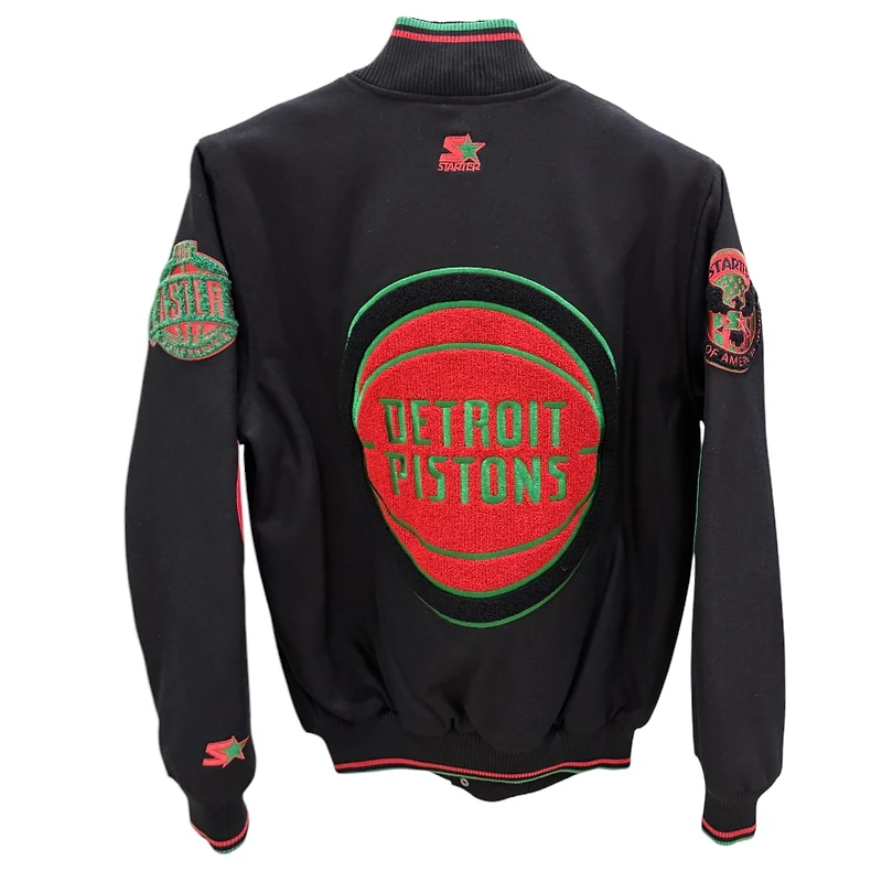 Detroit Pistons "Say It Loud" Ty Mopkins Black History Month Varsity Starter Jacket