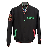 Detroit Lions "Say It Loud" Ty Mopkins Black History Month Varsity Starter Jacket
