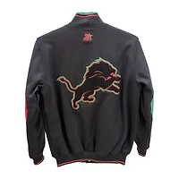 Detroit Lions "Say It Loud" Ty Mopkins Black History Month Varsity Starter Jacket