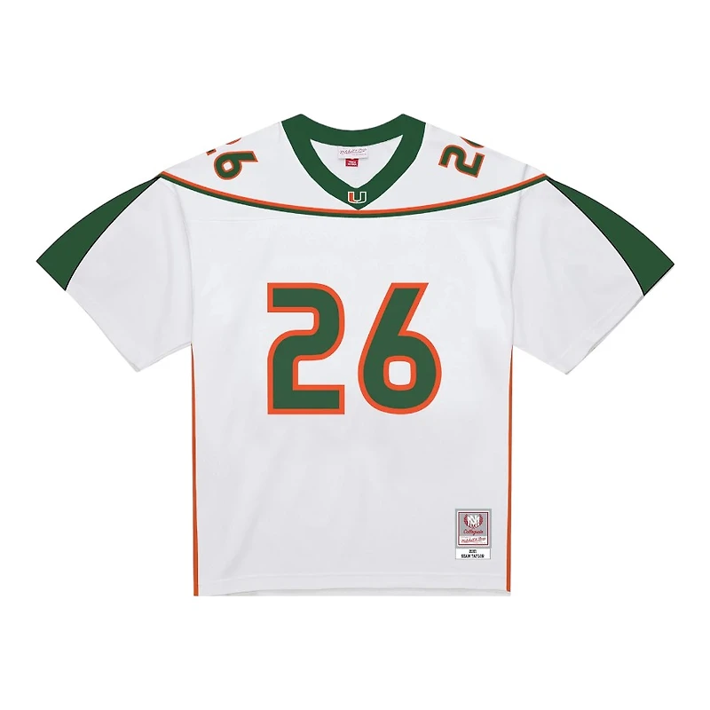 Miami Hurricanes Sean Taylor 2001 Mitchell & Ness NCAA White Legacy Jersey