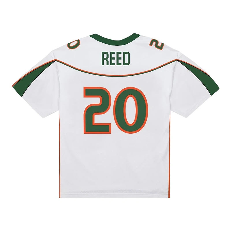 Miami Hurricanes Ed Reed 2001 Mitchell & Ness NCAA White Legacy Jersey