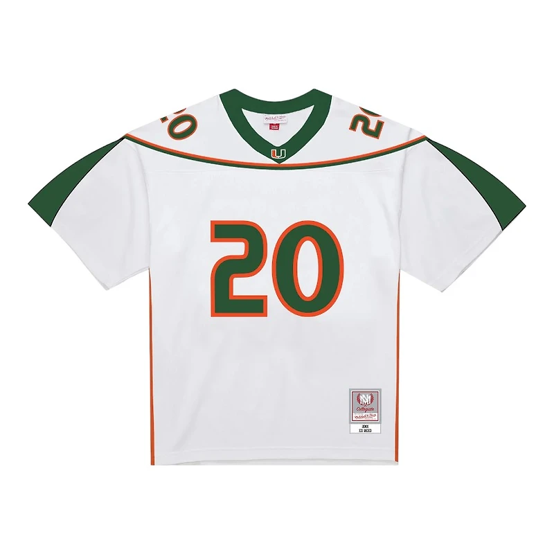 Miami Hurricanes Ed Reed 2001 Mitchell & Ness NCAA White Legacy Jersey