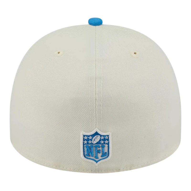 Los Angeles Chargers Cream and Blue 2025 NFL Draft New Era A-Frame 59FIFTY Fitted Hat