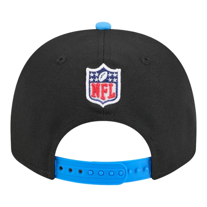 Los Angeles Chargers Black and Powder Blue 2025 NFL Draft New Era A-Frame 9FIFTY Snapback Hat