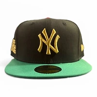 New York Yankees Black and Green 1977 WS Patch UV Era 59FIFTY Fitted Hat