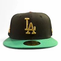 Los Angeles Dodgers Black and Green 2024 World Champs Patch UV New Era 59FIFTY Fitted Hat