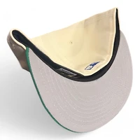 New York Yankees Cream and Green Script NY Patch Gray UV Era 59FIFTY Fitted Hat