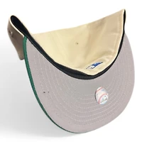 Texas Rangers Cream and Green Script 40th Anniversary Patch Gray UV New Era 59FIFTY Fitted Hat