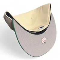 Los Angeles Dodgers Cream and Green Script 50th Anniversary Patch Gray UV New Era 59FIFTY Fitted Hat