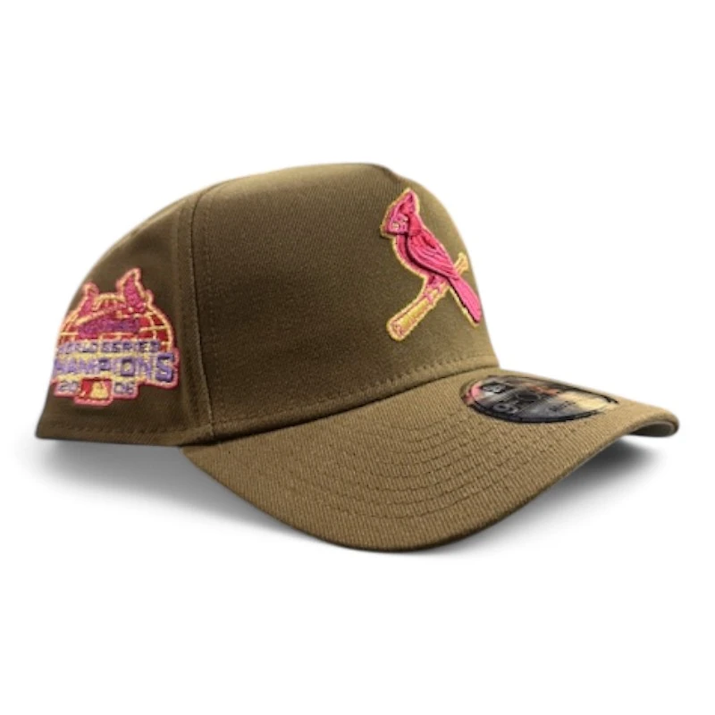St. Louis Cardinals Brown New Era A-Frame 9FORTY Snapback Hat