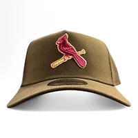 St. Louis Cardinals Brown New Era A-Frame 9FORTY Snapback Hat