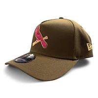 St. Louis Cardinals Brown New Era A-Frame 9FORTY Snapback Hat