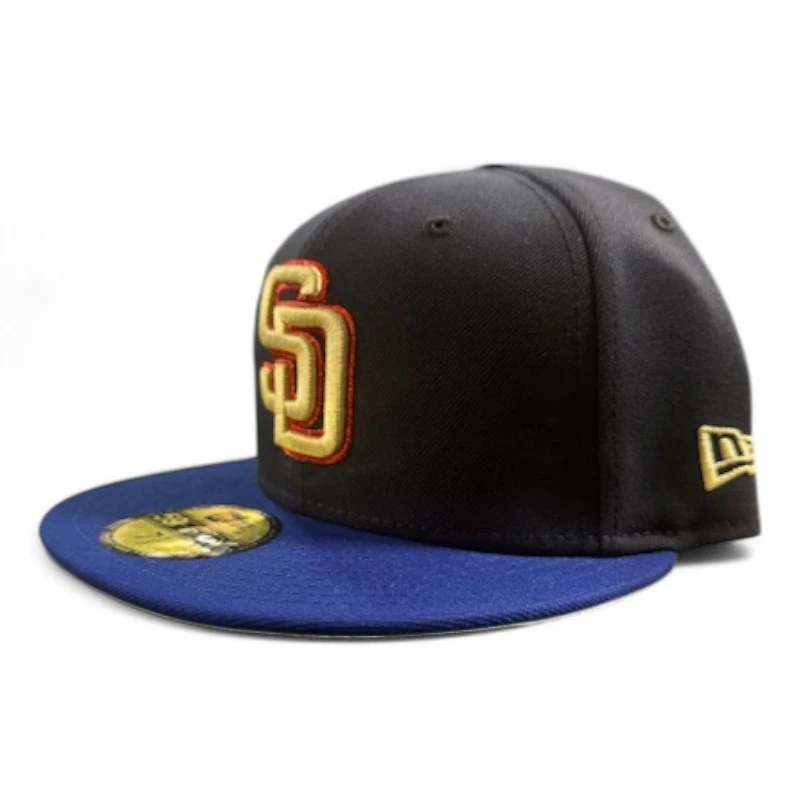 San Diego Padres Navy and Royal Blue 2Tone 1984 Patch Green UV New Era 59FIFTY Fitted Hat