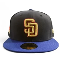 San Diego Padres Navy and Royal Blue 2Tone 1984 Patch Green UV New Era 59FIFTY Fitted Hat