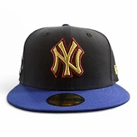 New York Yankees Navy and Royal Blue 2Tone 100th Anniversary Patch Green UV Era 59FIFTY Fitted Hat