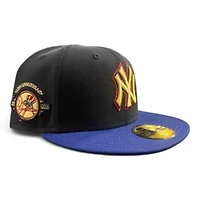 New York Yankees Navy and Royal Blue 2Tone 100th Anniversary Patch Green UV Era 59FIFTY Fitted Hat