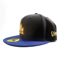 Los Angeles Dodgers Navy and Royal Blue 2Tone 2024 Champions Patch Green UV New Era 59FIFTY Fitted Hat