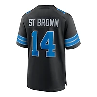 Detroit Lions Amon-Ra St. Brown 2nd Black Alternate Nike Game Jersey